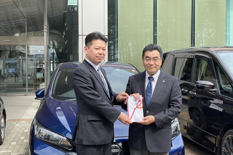千葉県野田市での車両贈呈式